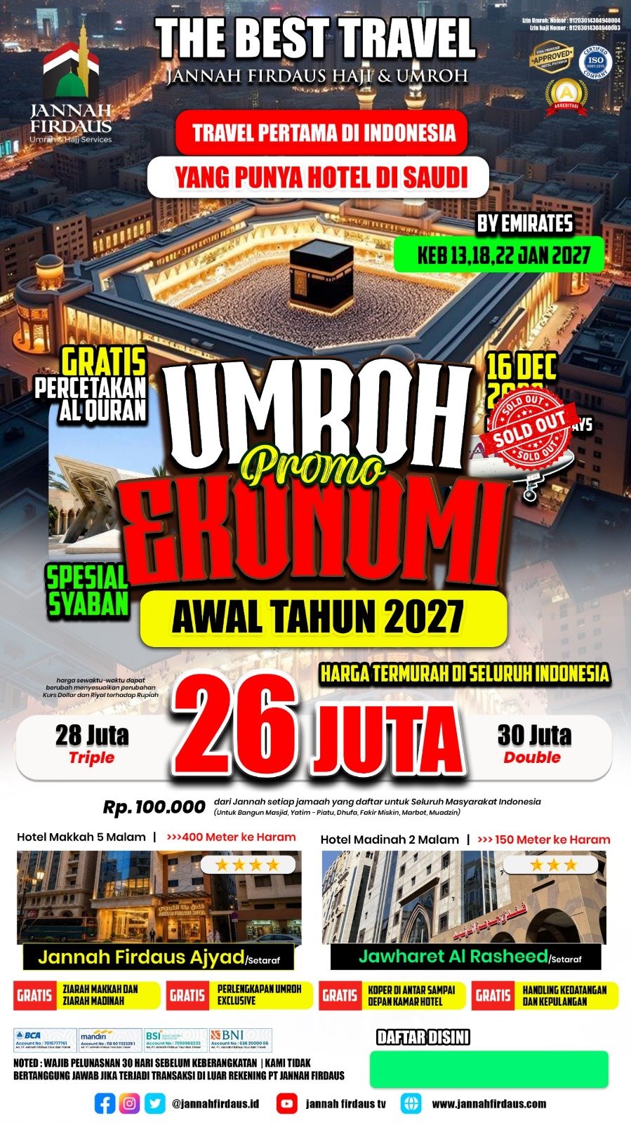 Brosur Paket ekonomis rasa bintang 5
